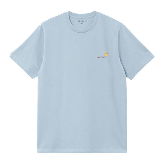 Carhartt WIP American Script T-Shirt Frosted Blue