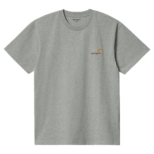 Carhartt WIP American Script T-Shirt Grey Heather