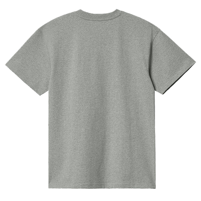 Carhartt WIP American Script T-Shirt Grey Heather