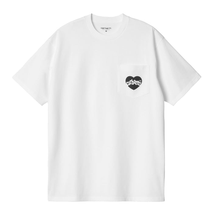 Carhartt WIP Amour Pocket T-Shirt White/Black