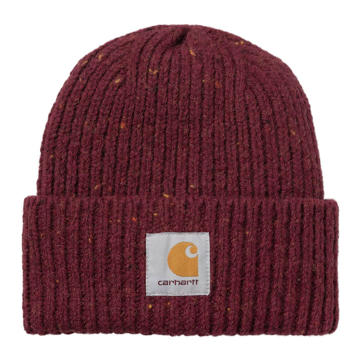 Carhartt WIP Anglistic Beanie Speckled Malbec