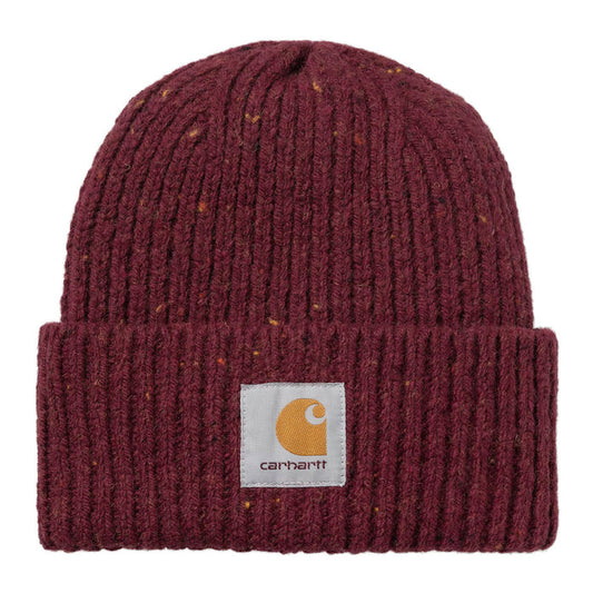Carhartt WIP Anglistic Beanie Speckled Malbec