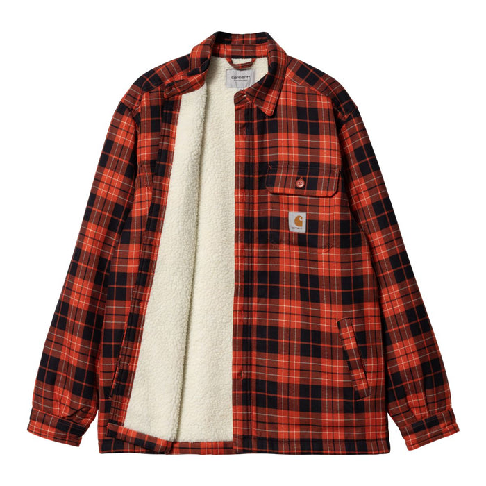 Carhartt WIP Arden Shirt Jacke Check Dark Navy