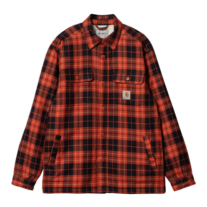Carhartt WIP Arden Shirt Jacke Check Dark Navy