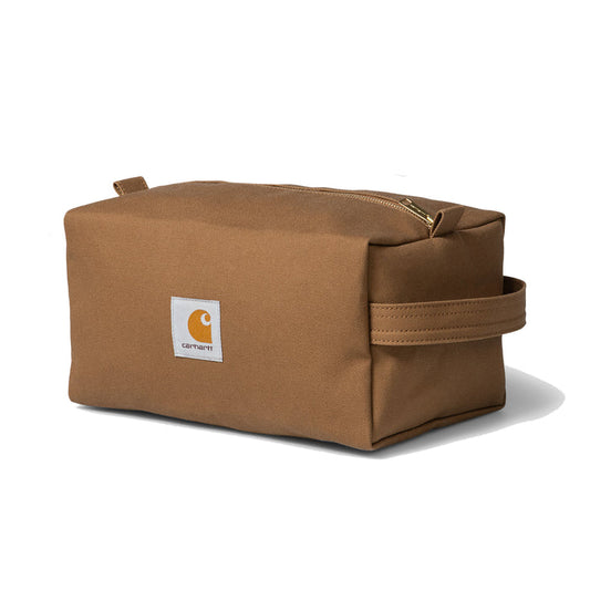 Carhartt WIP Canvas Washbag Kulturbeutel Hamilton Brown