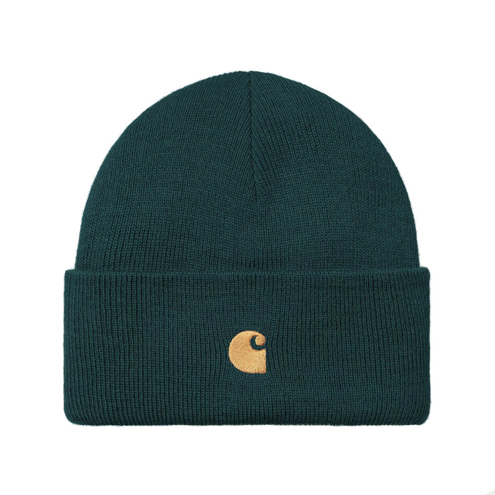 Carhartt WIP Chase Beanie Duck Blue/Gold