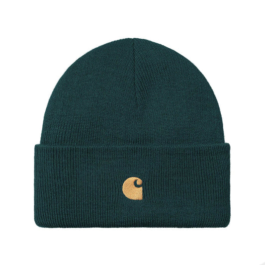 Carhartt WIP Chase Beanie Duck Blue/Gold