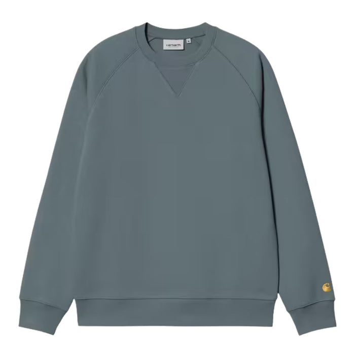 Carhartt WIP Chase Crewneck Cozy Blue/Gold