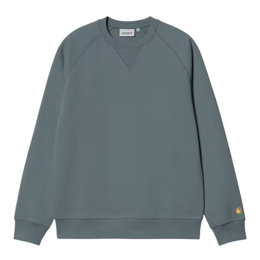 Carhartt WIP Chase Crewneck Cozy Blue/Gold