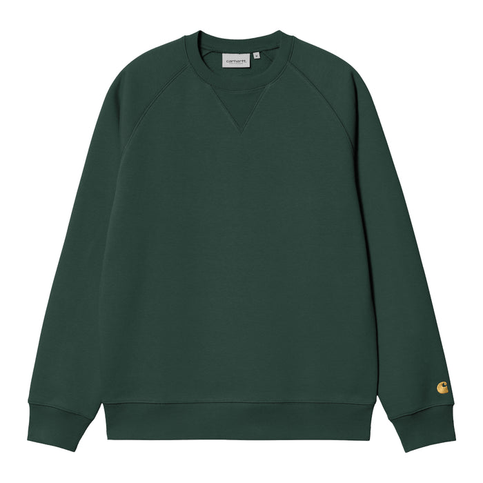 Carhartt WIP Chase Crewneck Discovery Green/Gold