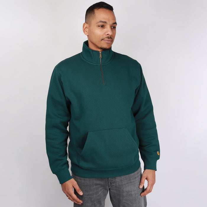 Carhartt WIP Chase Neck Zip Sweat Botanic/Gold