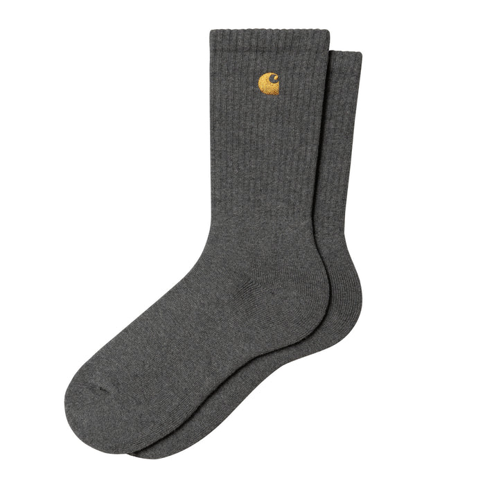Carhartt WIP Chase Socks Dark Grey Heather/Gold