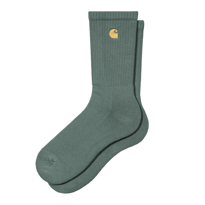 Carhartt WIP Chase Socks Silver Pine/Gold