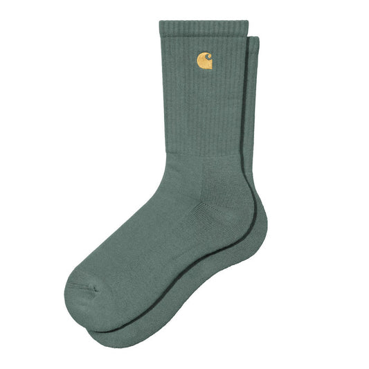 Carhartt WIP Chase Socks Silver Pine/Gold