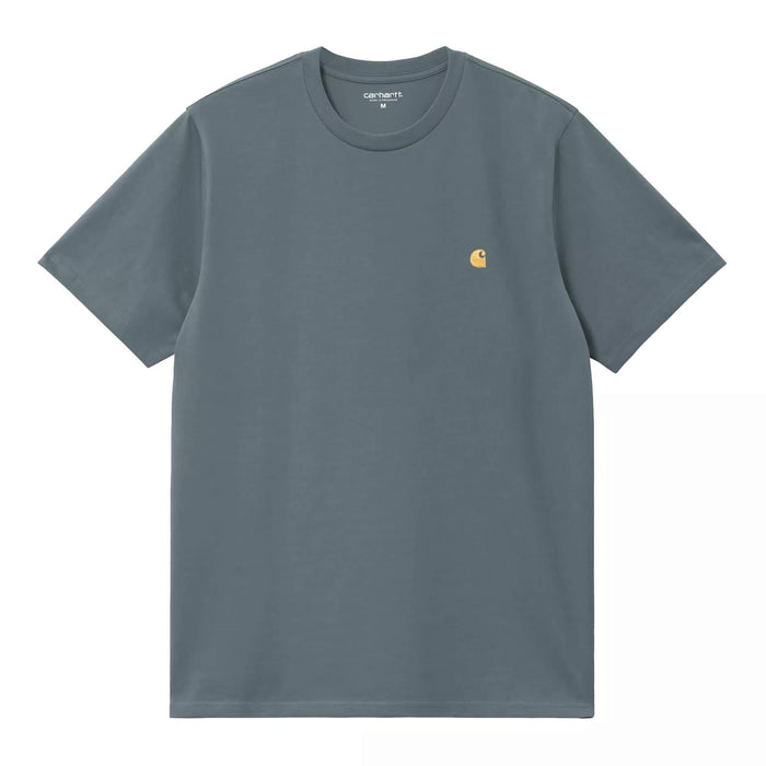 Carhartt WIP Chase T-Shirt Cozy Blue/Gold