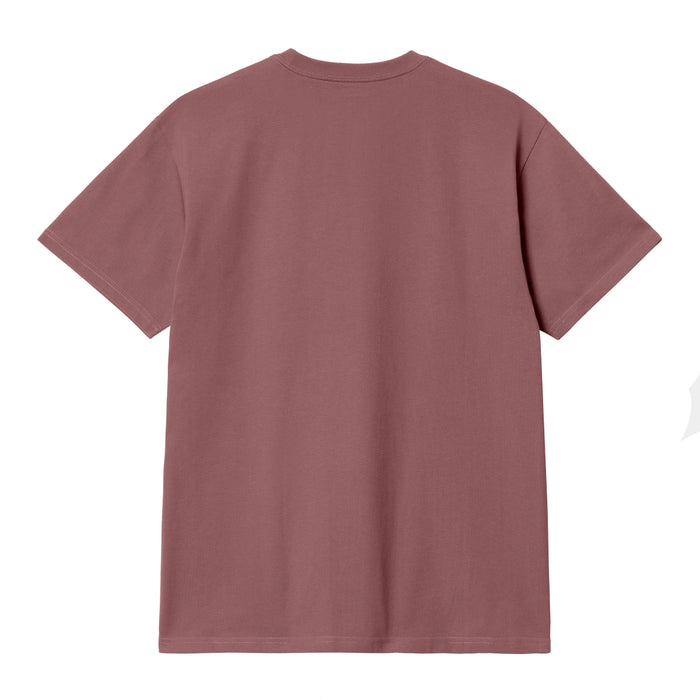 Carhartt WIP Chase T-Shirt Dusty Fuchsia/Gold