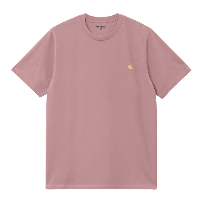 Carhartt WIP Chase T-Shirt Glassy Pink/Gold