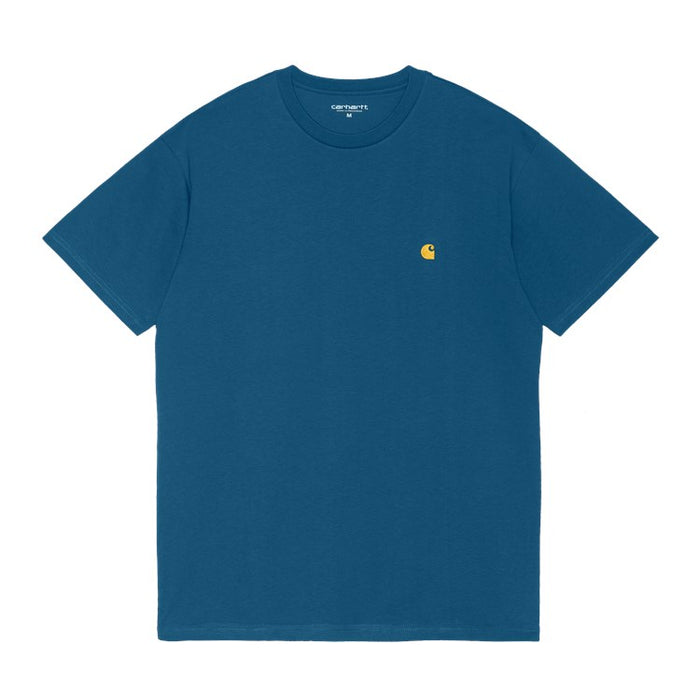 Carhartt WIP Chase T-Shirt Skydive/Gold