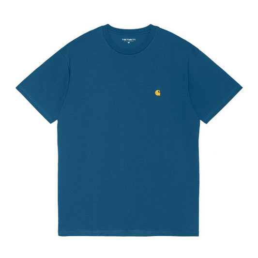 Carhartt WIP Chase T-Shirt Skydive/Gold