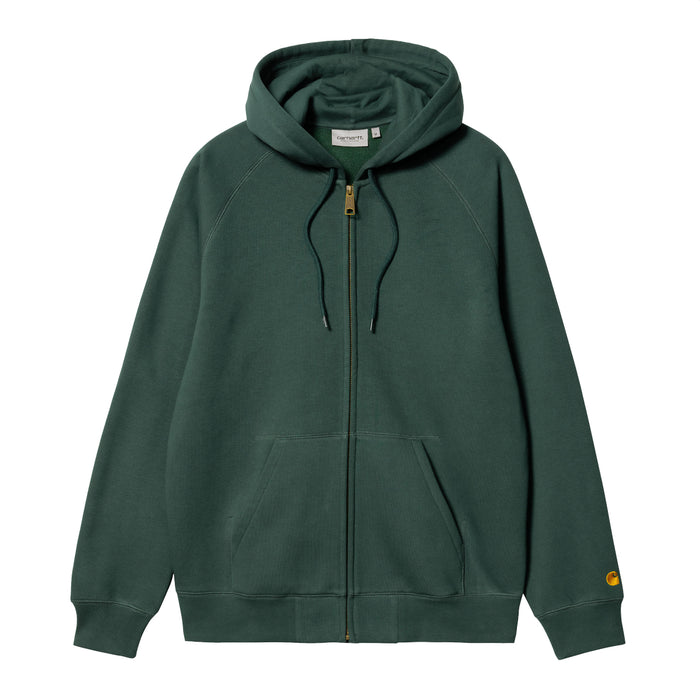 Carhartt WIP Chase Zip Hooded Discovery Green/Gold