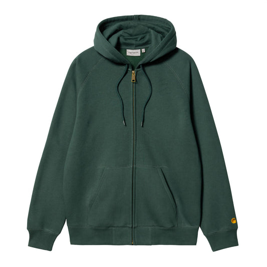 Carhartt WIP Chase Zip Hooded Discovery Green/Gold