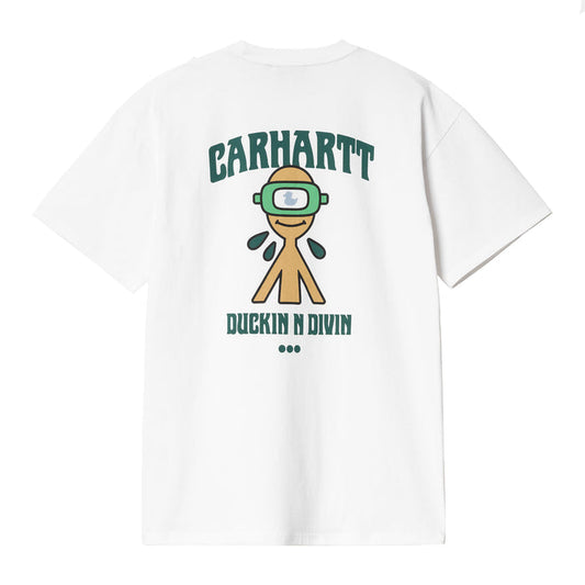 Carhartt WIP Duckin T-Shirt White Garment Dyed