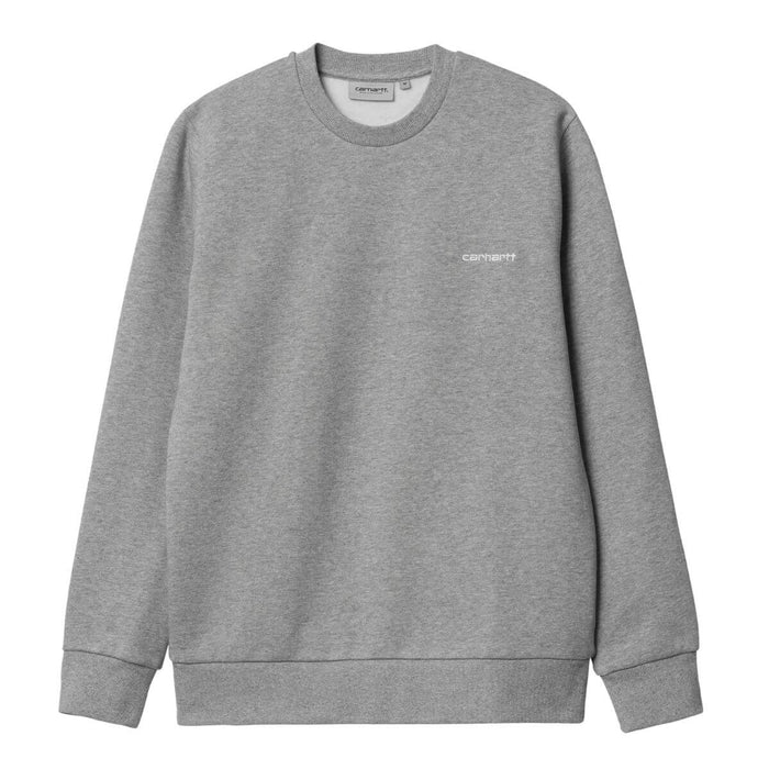 Carhartt WIP Embroidery Sweat Crewneck Grey Heather White