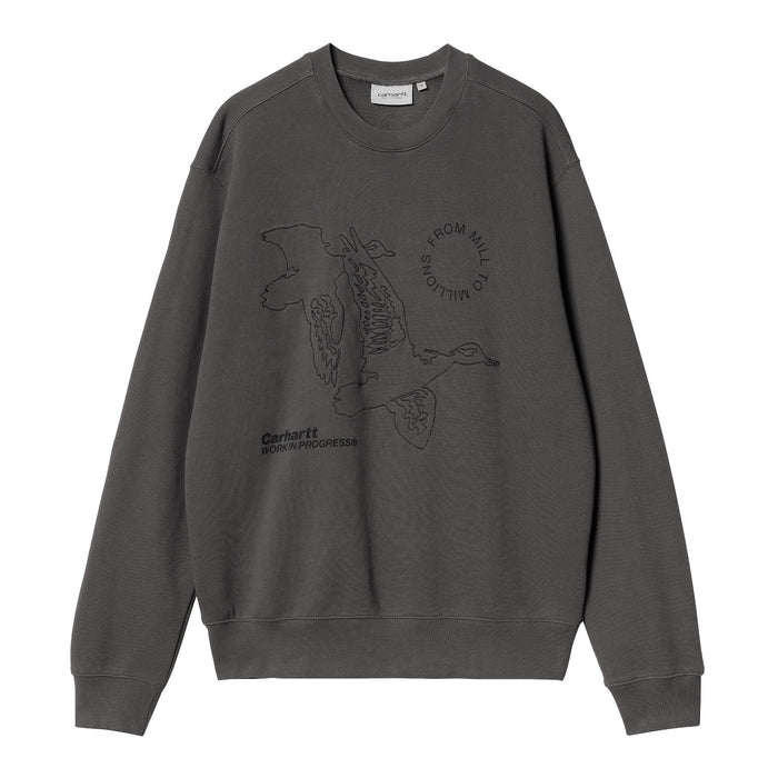 Carhartt WIP Flying Ducks Sweat Graphite