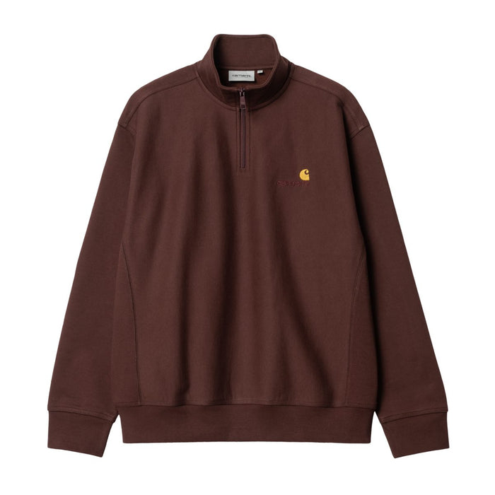 Carhartt WIP Half Zip American Script Crewneck Ale