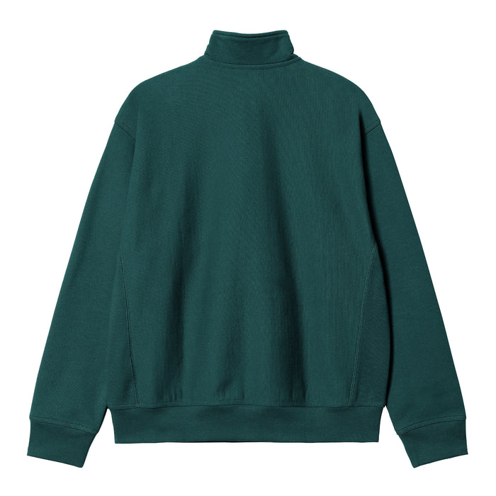 Carhartt WIP Half Zip American Script Crewneck Botanic