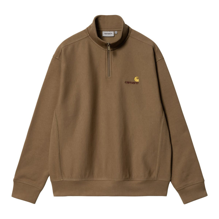 Carhartt WIP Half Zip American Script Crewneck Buffalo