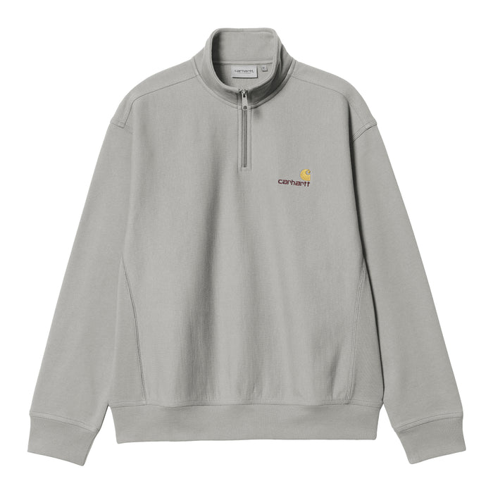 Carhartt WIP Half Zip American Script Crewneck Marengo