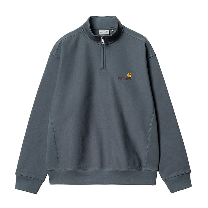 Carhartt WIP Half Zip American Script Crewneck Ore