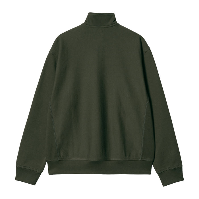 Carhartt WIP Half Zip American Script Crewneck Plant