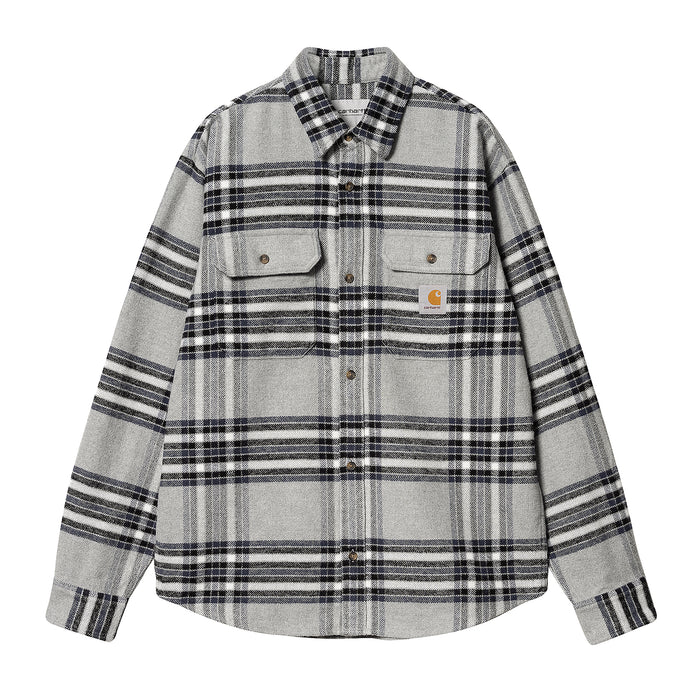 Carhartt WIP Hawkins Shirt Hawkins Check Grey Heather/Blue