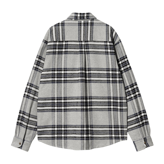 Carhartt WIP Hawkins Shirt Hawkins Check Grey Heather/Blue