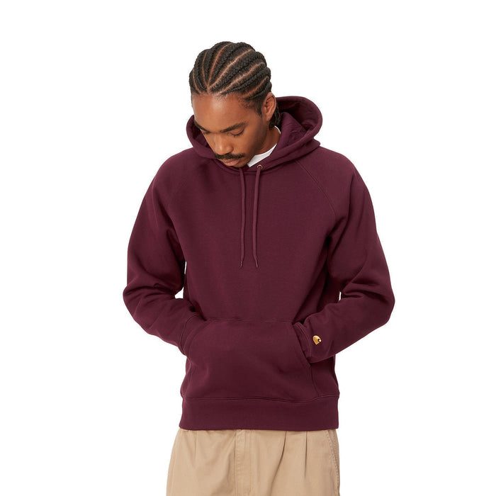 Carhartt WIP Hooded Chase Sweatshirt Amarone/Gold