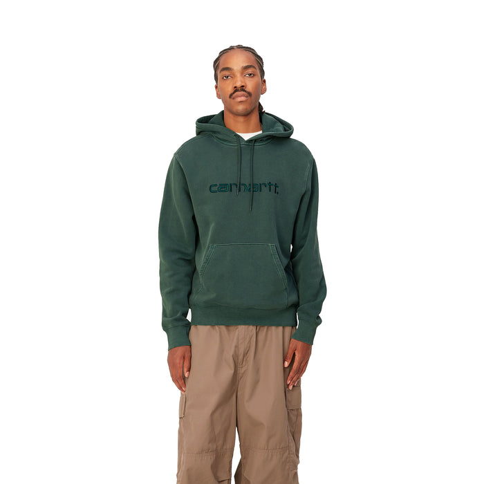 Carhartt WIP Hooded Duster Sweat Discovery Green Garment Dyed