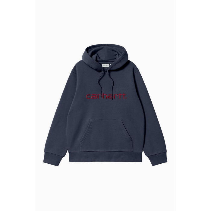Carhartt WIP Hooded Sweat  Air Force Blue / Malbec