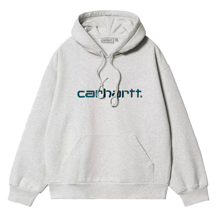 Carhartt WIP Hooded Sweat Hoodie Ash Heather/Duck Blue