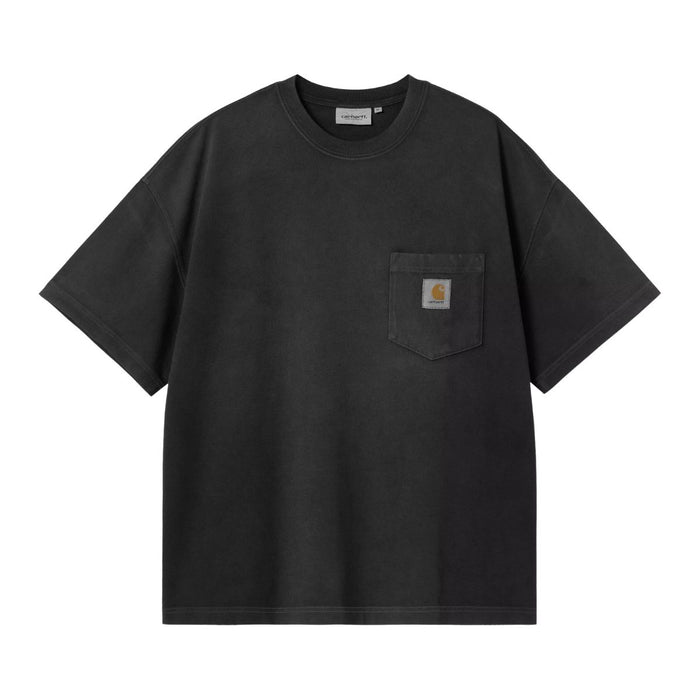 Carhartt WIP Hudson Pocket T-Shirt Black Chalk Wash