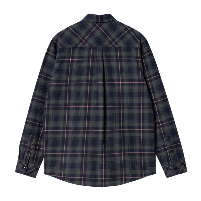 Carhartt WIP Lermond Check Shirt Juniper / Dark Navy