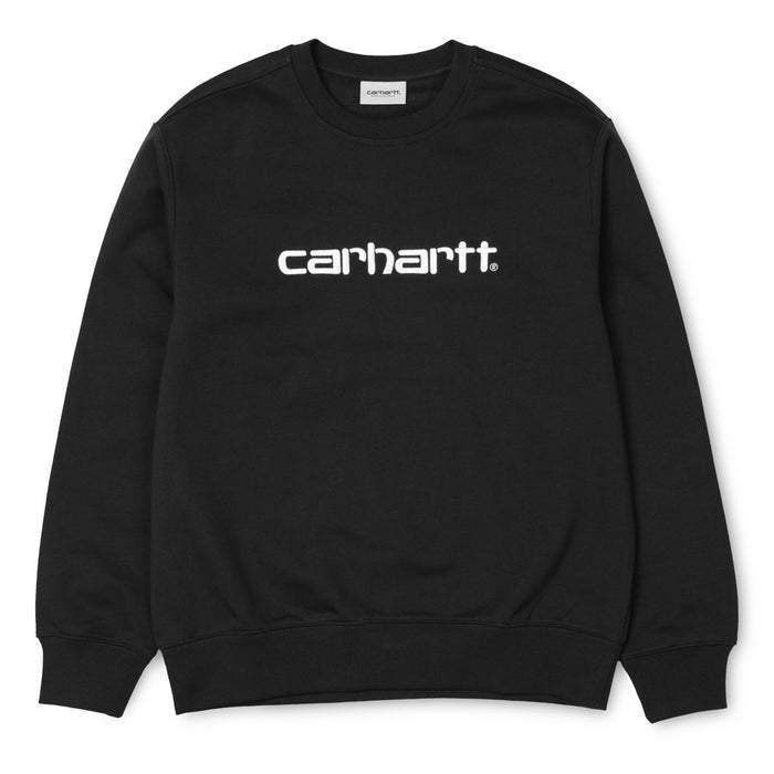 Carhartt WIP Logo Sweat Crewneck Black/White