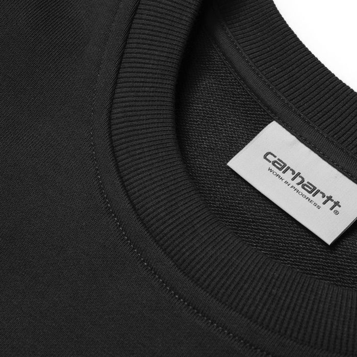 Carhartt WIP Logo Sweat Crewneck Black/White