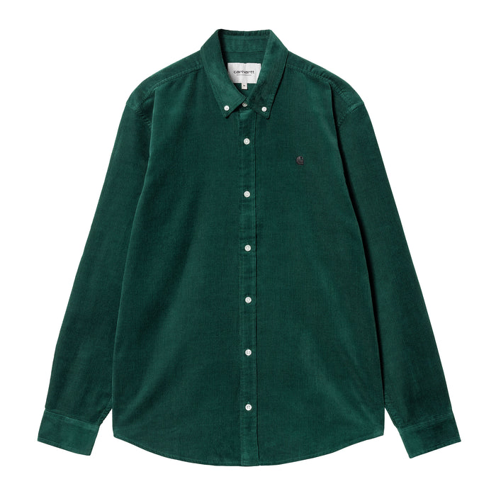 Carhartt WIP Madison Cord Fine Hemd Shirt Chervile/Black