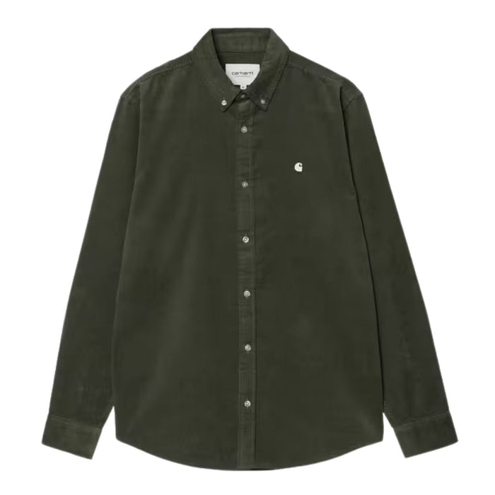 Carhartt WIP Madison Cord Fine Hemd Shirt Opuntia / Wax