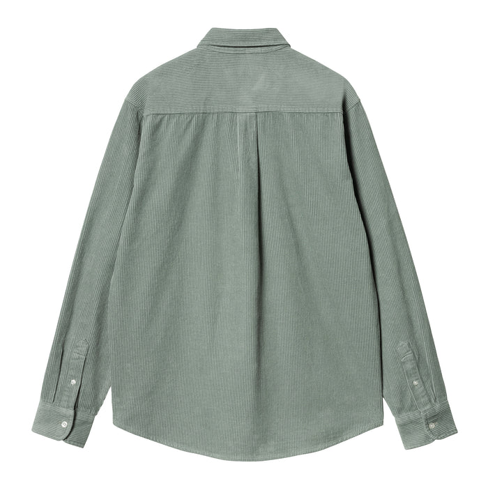 Carhartt WIP Madison Cord Hemd L/S Shirt Glassy Teal/Black
