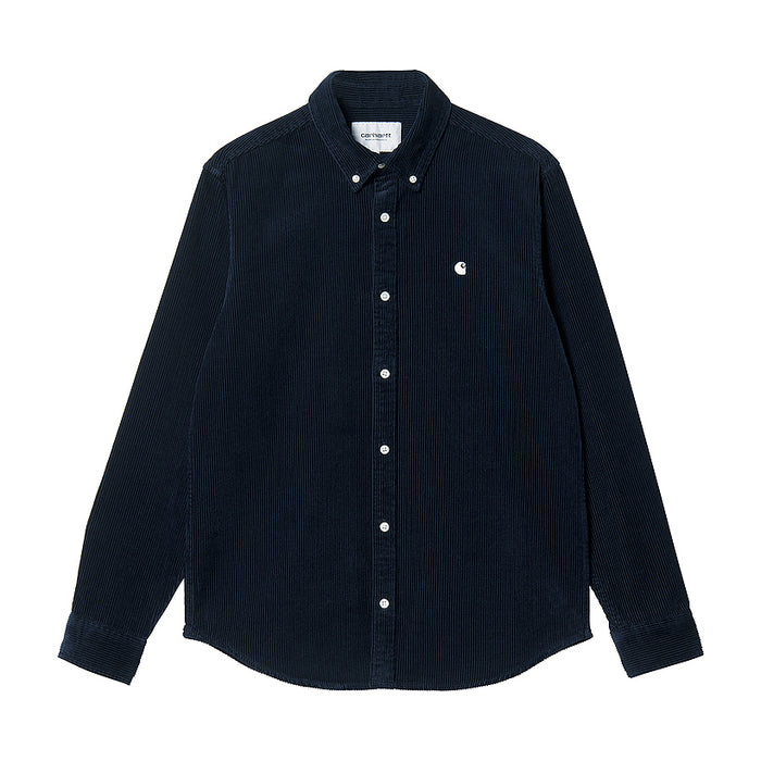 Carhartt WIP Madison Cord Hemd Shirt Dark Navy
