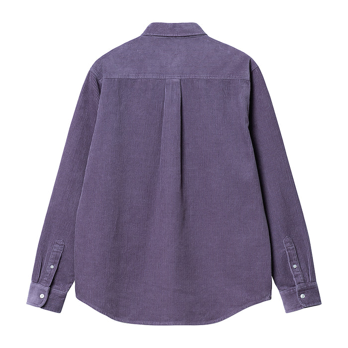 Carhartt WIP Madison Cord Hemd Shirt Glassy Purple