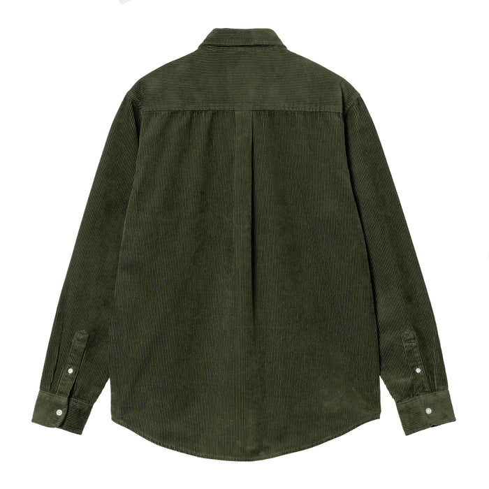 Carhartt WIP Madison Cord L/S Hemd Tarragon Wax